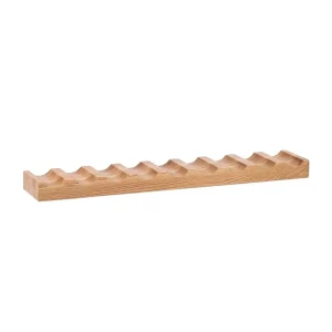 Drevený stojan pre 9 vínových fliaš - dubu.live - nábytok z masívu