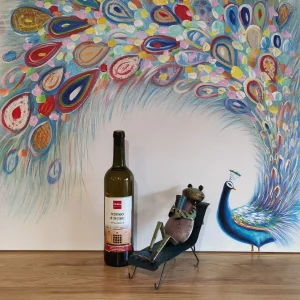 Žaba na lehátku s drinkom MH4350
