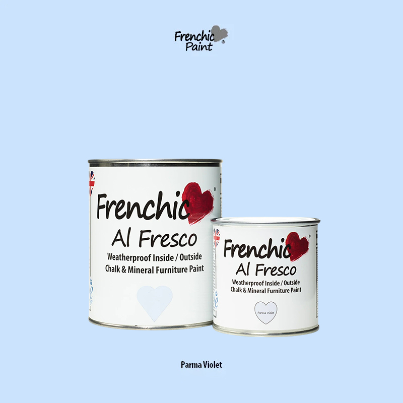 Exteriérová kriedová farba vhodná aj do interiéru Frenchic Al Fresco Parma Violet