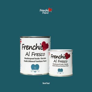 Exteriérová kriedová farba vhodná aj do interiéru Frenchic Al Fresco Steel Teal